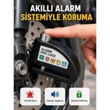 Akıllı Bayi Alarm Sensörlü Disk Kilidi Motosiklet Scooter Bisiklet Güvenlik Yeni Nesil