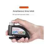 Akıllı Bayi Alarmlı Disk Kilidi Motorsiklet Scooter Bisiklet Sesli Alarm 110 Desibel Yüksek Ses - Çok Renkli