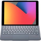 Akıllı Bayi Apple T5506D iPad 10.2 (9.nesil) Kılıf Palermo Ledli Klavyeli Standlı Tablet Kılıfı - Siyah Ab - Çok Renkli