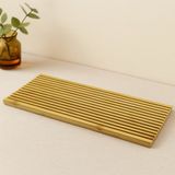 Akıllı Bayi Çift Taraflı Ahşap Bambu Sunum Tepsisi 17X39 cm - Çok Renkli