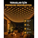Akıllı Bayi Dekoratif LED File Işık Ağ Tasarımlı Balkon Bahçe ve Oda Aydınlatması