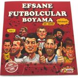Akıllı Bayi Efsane Futbolcular Çıkartmalı Maskeli Boyama Kitabı Aby - Çok Renkli