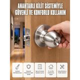 Akıllı Bayi Estetik Güvenli Topuzlu Kapı Kilidi - Standart