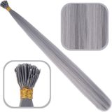 Akıllı Bayi Fiber Sentetik Boncuk Kaynaklık Renkli Saç - Koyu Gri - 100 Adet - Standart
