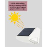 Akıllı Bayi Güneş Enerjili 3 Modlu Duvar Apliği – Bahçe ve Garaj Aydınlatması - Çok Renkli