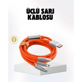 Akıllı Bayi Hızlı Şarj Uyumlu Şarj Kablosu – Esnek Yapı, Güçlü Bağlantı, Yüksek Performans - Çok Renkli