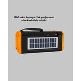 Akıllı Bayi J-Ipox P520 Bluetooth Hoparlör 8W Güçlü Ses Solar Şarj Fm Radyo Aby - Çok Renkli
