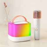 Akıllı Bayi Kablosuz Mikrofonlu Karaoke Hoparlör (Bluetooth, Beyaz, USB Şarjlı) Aby - Çok Renkli