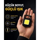 Akıllı Bayi LED Mini Anahtarlık Fener – 1000 Lümen Güçlü Işık ve USB Type-C Şarjlı Yeni Nesil - Standart