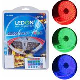 Akıllı Bayi Ledon LD-1606 Su Geçirmez 5 Metre Rgb Şerit LED Animasyon Devreli Adaptörlü Set 5050 3 Çipli Silikonlu