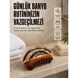 Akıllı Bayi Masaj Fırçası Vücut Temizleme Fırçası Ahşap Desenli Yumuşak Kıllı Banyo Fırçası