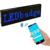 Akıllı Bayi Matrix Kayan LED Yaka Rozeti Mobil Kontrollü Dijital Etiket 9×3cm