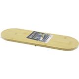 Akıllı Bayi Oval Ahşap Bambu 3 Mini=1cm Ayaklı Sunum Tepsisi 15X44X1.5CM