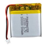 Akıllı Bayi PM-21333 3.7V 500MAH 503030 3.5mm Soketli Lityum Polimer (Li-Po) Batarya Şarj Edilebilir Pil