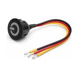 Akıllı Bayi PM-30854 24V Dc 13MM Gömme Dokunmatik LED Dimmer Kontrolcüsü Switch Buton Siyah