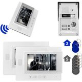 Akıllı Bayi Powermaster 37T2 2 Daire 7’’ Nfc Destekli Görüntülü Kapı Zili Interkom Akıllı Ev Güvenliği Sistemi