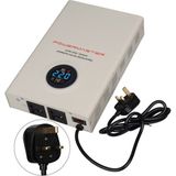 Akıllı Bayi Powermaster SLIM-2000 Otomatik 2000VA Kombi Voltaj Regülatörü (Ingiliz Fişli ve Evrensel Çoklu Soketli)