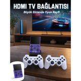 Akıllı Bayi Retro Oyun Konsolu 2 Kablosuz Oyun Kolu ve IPS Ekranlı