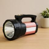 Akıllı Bayi Şarjlı 2in1 El Feneri ve Projektör 15W Cob + 28 LED Powerbank Su Geçirmez - Çok Renkli