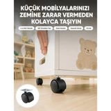 Akıllı Bayi Sehpa ve Ekipmanlar Için Kilitsiz 4 cm Ayak 4’lü - Standart