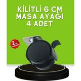 Akıllı Bayi Sehpa ve Restoran Arabası Için Kilitli Ayak 4’lü Aby - Çok Renkli