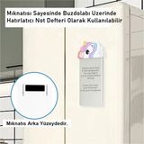 Akıllı Bayi Silikon Figürlü Manyetik Mini Yazı Tahtası 5,5" - 14 cm