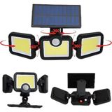 Akıllı Bayi Solar LED Projektör Sensörlü Dış Mekan Güvenlik Lambası - Çok Renkli