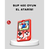 Akıllı Bayi Sup Retro El Konsolu – 500 Oyun, 2 Oyunculu, 3 Inç Ekran, Taşınabilir Şarjlı Atari - Çok Renkli