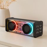 Akıllı Bayi Taşınabilir Bluetooth Hoparlör 20W USB Şarjlı Işıklı - Çok Renkli