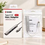 Akıllı Bayi Type-C 4 Port USB Hub (Usb 3.0 & 2.0, Anahtarlı)