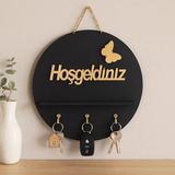 Akıllı Bayi Yuvarlak Hoşgeldiniz Anahtarlık