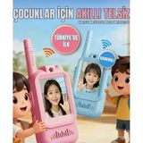 Akıllı Çocuk Telsizi Smart Görüntülü Konuşma 4 Farklı Ses Efekti Walkie Talkie 2 Adet Oyuncak Telsiz