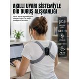 Akıllı Dik Duruş Düzeltici Titreşim Uyarılı Şarjlı Destek Cihazı