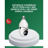 Akıllı Durak 1080P Gece Görüşlü Ampul Güvenlik Kamerası – Kablolu ve Kablosuz Seçenekli