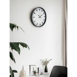 Akıllı Durak 36 cm Gri Sade Dekoratif Duvar Saati