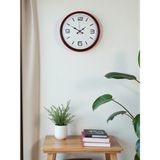 Akıllı Durak 36 cm Kırmızı Modern Dekoratif Duvar Saati