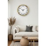Akıllı Durak 40 cm Metal Gold Standart Duvar Saati – Modern ve Dekoratif Tasarım