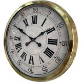 Akıllı Durak 60 cm Gold Metal Dekoratif Roma Rakamlı Duvar Saati