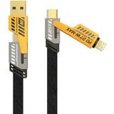 Akıllı Durak Ad 4in1 65W Hızlı Şarj Kablosu – Type-C To Usb-A + Type-C To Lightning, 27W Pd Destekli Çoklu Şarj Kablo