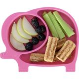 Akıllı Durak Ad Bebek ve Çocuk Için Sevimli Fil Model Desenli Yemek Bebek Mama Kabı Bölmeli Tabak