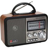 Akıllı Durak Ad Orta Boy Retro, Nostaljik, Ahşap Tasarım Bluetooth Hoparlörlü, Şarjlı, Taşınabilir Fm/am Destekli Radyo NS-8897