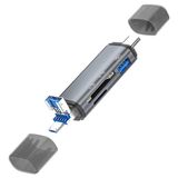 Akıllı Durak Ally ADS-307 3 In 1 USB + Micro USB + Type-C Otg Kart OKUYUCU-(5775)