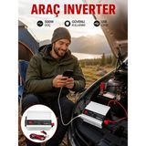 Akıllı Durak Araç Içi Elektrik Dönüştürücü 500W Priz Invertör