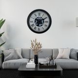 Akıllı Durak Black Atlas Series 60 cm Çarklı Duvar Saati