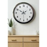 Akıllı Durak Black Classic 52 cm Metal Modern ve Şık Duvar Saati
