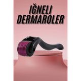 Akıllı Durak Derma Roller Titanyum Uçlu 540 Iğneli 1 mm Saç Sakal Çıkarma ve Cilt Bakım Masaj Aleti