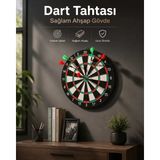 Akıllı Durak Duvara Monte Sağlam Ahşap Gövdeli Dart Tahtası Ev ve Oyun Alanları Için 17 Inç