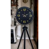 Akıllı Durak Gold Rakamlı Siyah Tripod Ayaklı Saat