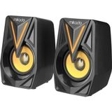 Akıllı Durak Mıkado MD-S23 Glare 6W 1+1 Masaüstü Rgb Aydınlatma USB Siyah Kasa SPEAKER(1923)