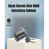 Akıllı Durak Motosiklet ve Bisiklet Için 6mm Pinli Alarmlı Disk Kilidi